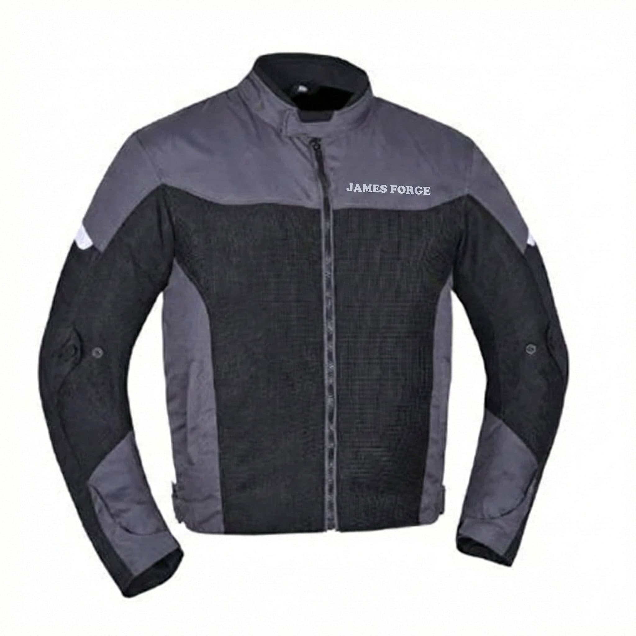 James Forge Motorcycle Jacket Dark Grey-Black 2
