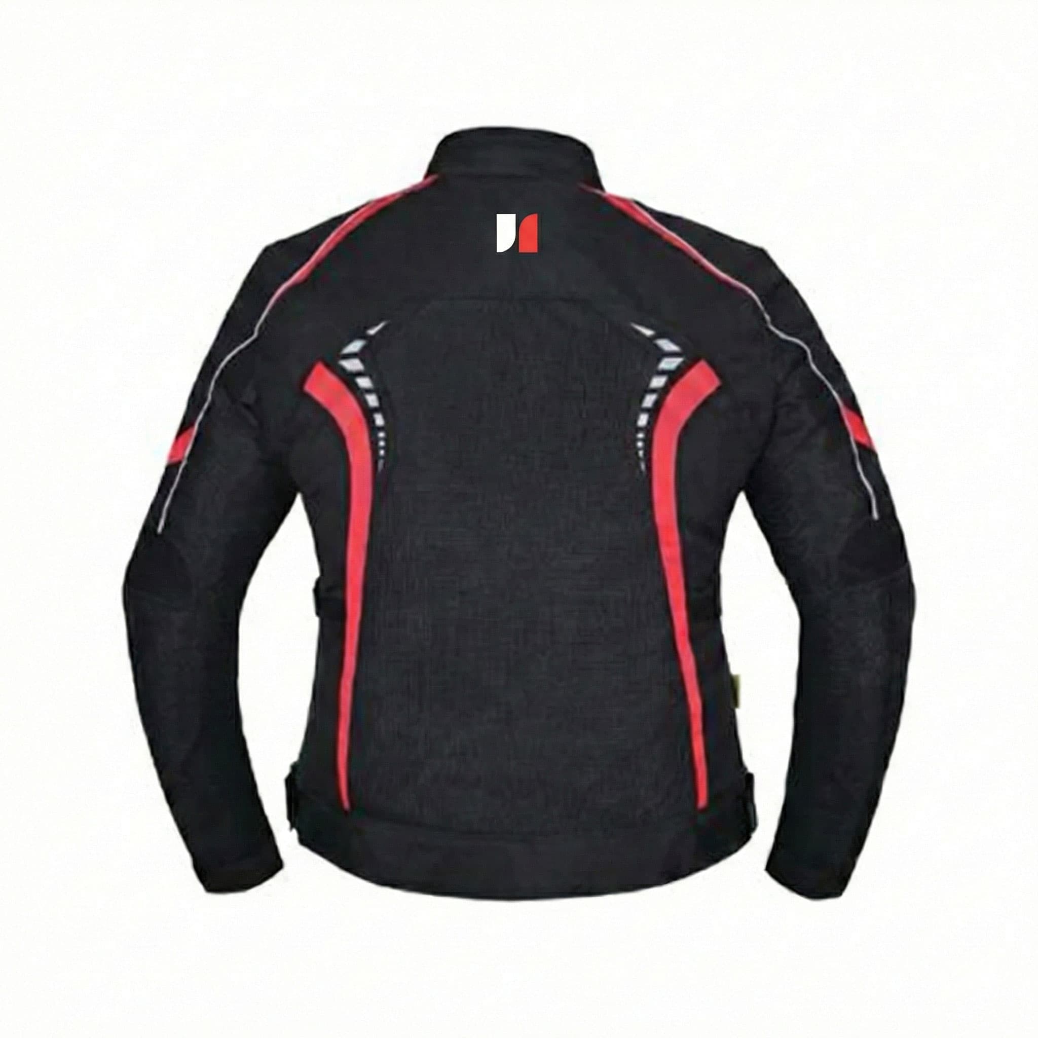 James Forge Motorcycle Jacket Donna Black-Red 3