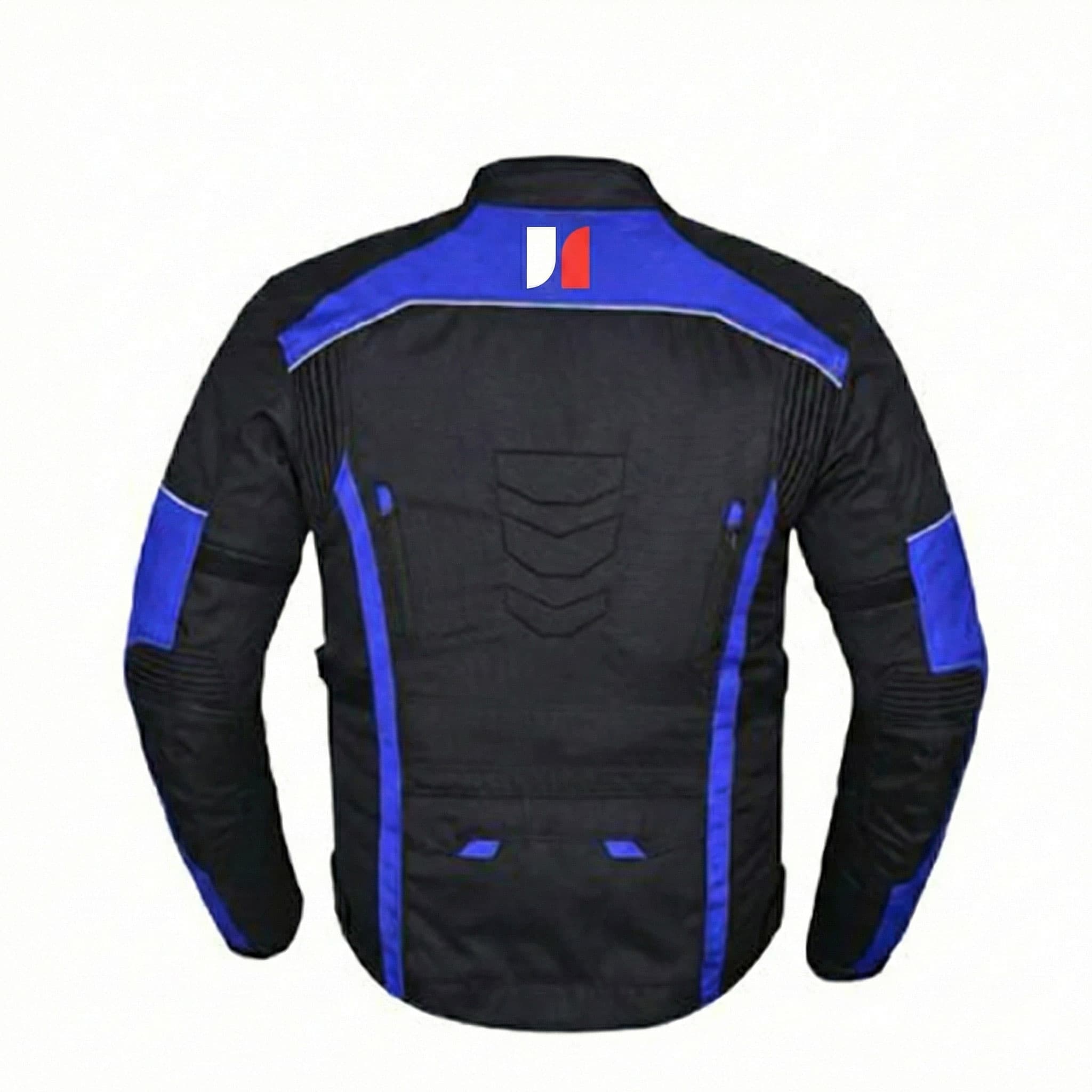 James Forge Motorcycle Jacket Black-Blue 3