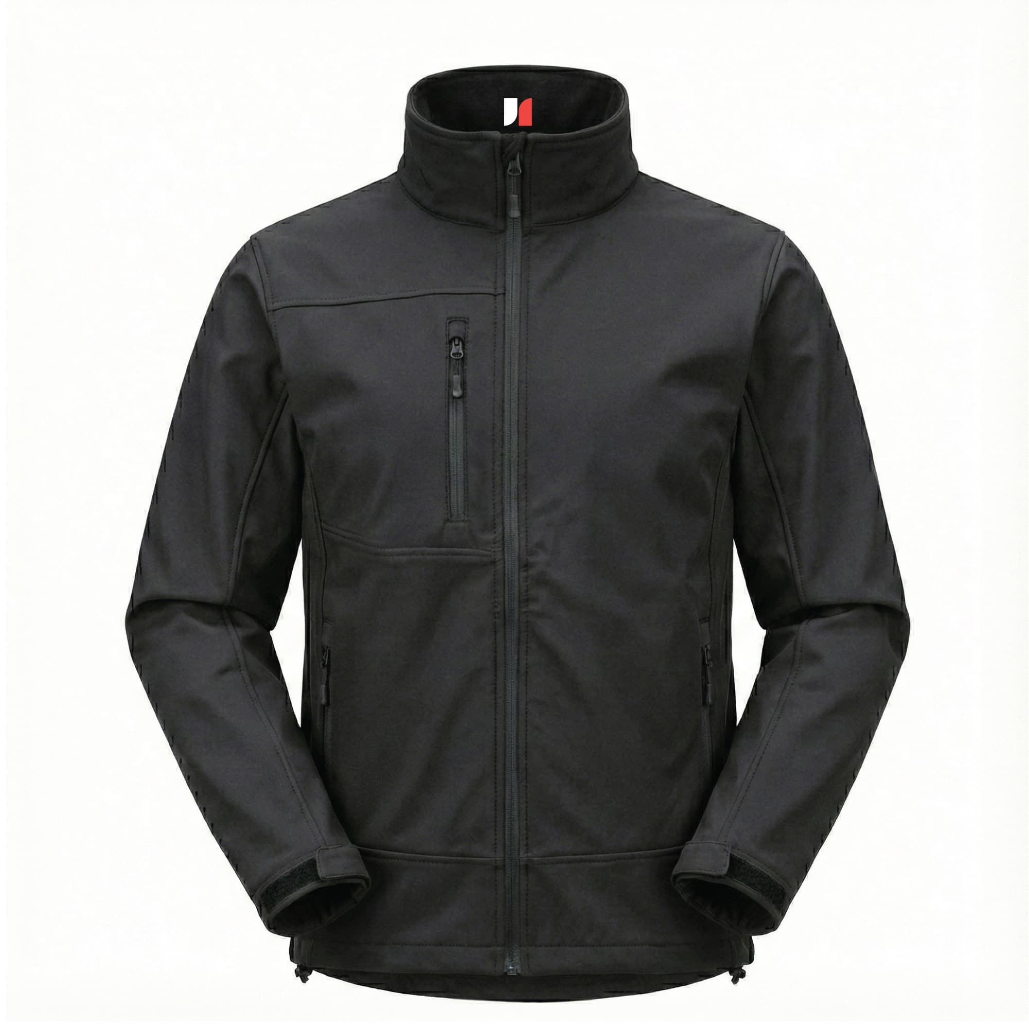 James Forge Soft Shell Jacket Full Zip Light Weight - Black