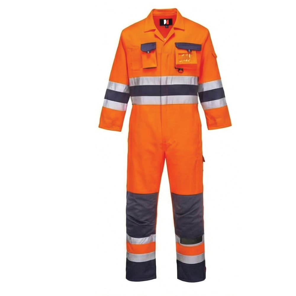 James Forge Hi-Vis Safety Coveralls - Orange-Blue