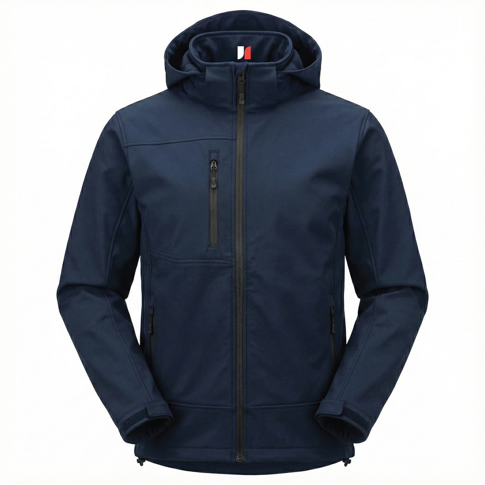 James Forge Soft Shell Jacket with Hood - Blue Navy